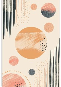Картина на платно – Елегантни кръгове Peach Fuzz