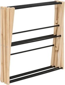 Сушилник за дрехи 5five Black Bamboo Accordion, Бамбук Бежов, 7 m