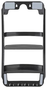 Черен висящ пластмасов рафт за баня без пробиване Universal – Wenko