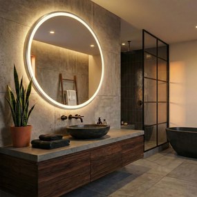 Огледало LED 60cm MMJ BRUSH SILVER