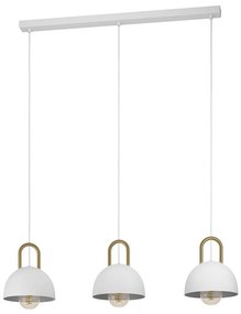 Eglo 99696 - Висящ полилей CALMANERA 3xE27/40W/230V бял