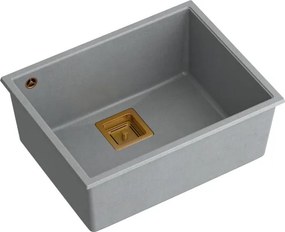 гранитна мивка DAVID 50 Grey  Metallic