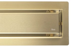 Линеен отводнител Rea Neox brush gold 60