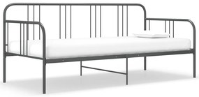 324751 vidaXL 324751  Sofa Bed Frame Grey Metal 90x200 cm