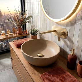 Смесител за вграждане REA Arcos Brush Gold