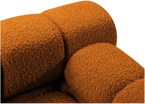 Оранжев модул за диван от букле (десен ъгъл) Bellis – Micadoni Home