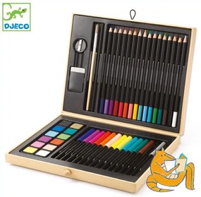 Djeco - Комплект за рисуване Color Box DJ08797G