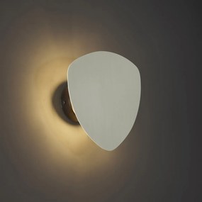 Дизайнерска стенна лампа бежова органична 20 см 2 светлини - Pulley