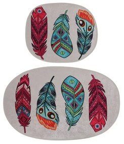 Килими за баня в комплект от 2 бр. 60x100 cm Feather – Foutastic