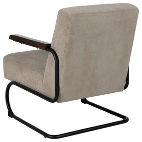 Кафяво-сиво шенилово кресло Industra – Ixia