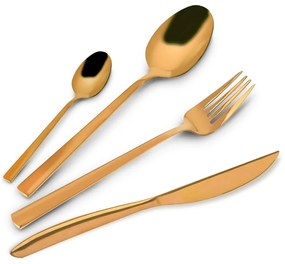 Прибори за хранене от неръждаема стомана в златист цвят 24 бр. Gold – Orion
