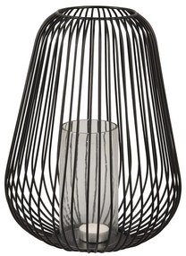 Черен настолен фенер Фенер, височина 30 cm - PT LIVING