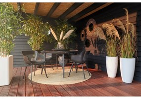 Черна градинска маса ø 128 cm Sophie - Hartman