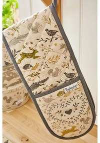 Памучна двойна кухненска ръкавица Woodie Woodland - Cooksmart ®