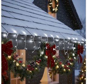 Brilagi - LED външна коледна гирлянда 400xLED/8 функции 23 m IP44 студено бяло