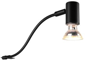 Матовочерна стенна лампа (дължина 34 см) Giada - Trio