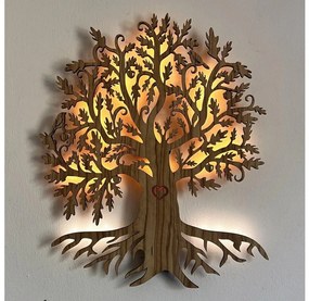 Li-Go 5747/DUB2 - LED стенна декорация LED/10W/230V 45x55 см дъб