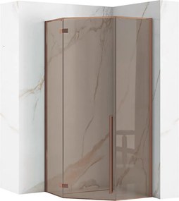 Душ кабина Rea DIAMOND 90x90 COPPER BRUSH