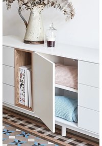 Кремав скрин 180x76x40 cm Corvo – Teulat