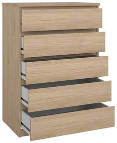 Скрин от дъбов декор в естествен цвят 77x111x50 cm Naia – Tvilum