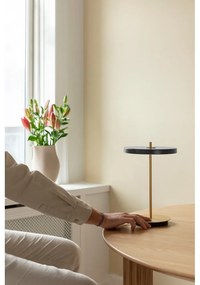 Антрацитна LED настолна лампа с метален абажур (височина 31 см) Asteria Move - UMAGE