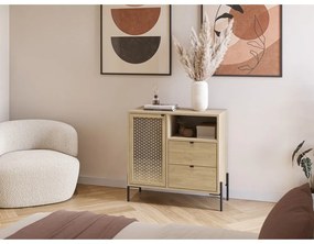 Шкаф в дъбов декор в естествен цвят 80x80 cm Inca - Marckeric