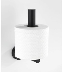Матово черно стенен държач за тоалетна хартия от неръждаема стомана Bosio – Wenko
