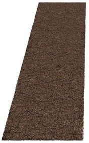 Тъмнокафява пътека 80x250 cm Fluffy – Ayyildiz Carpets