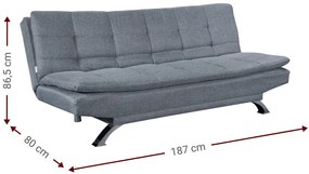 Разтегателен диван Luca-Светлокафяво