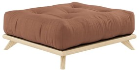 Табуретка за крака Natural Clear/Clay Brown Senza - Karup Design