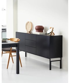 Черен нисък скрин 180x89 cm Edge by Hammel - Hammel Furniture