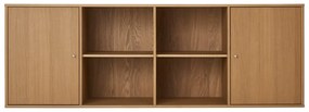 Нисък висящ скрин от декор от дъб в естествен цвят 176x61 cm Mistral – Hammel Furniture