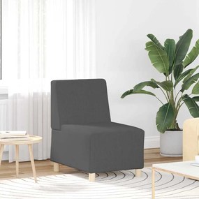 4108497 vidaXL Модулен диван без ръкави Тъмносив 55 x 74 x 82 см Кадифе