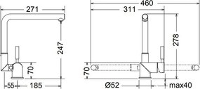 Смесител за кухня Τech La Torre-Хром