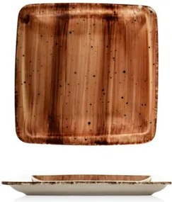 Gural Porselen - Brown Квадратна чиния 25x25cm. (NBNORD25X25DU50KH)
