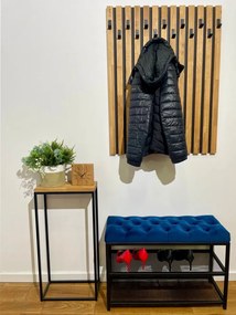 Пейка за обувки Loft с тапицирана седалка 80 см - повече цветове Син