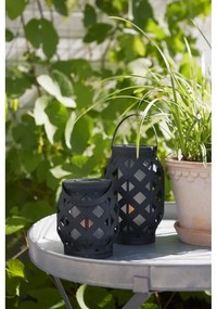 Черен фенер Фенер, височина 23 cm Flame - Star Trading