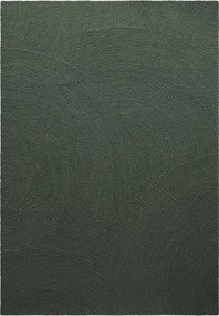 Тъмнозелен ръчно изработен вълнен килим 200x300 cm Calmio – Hanse Home