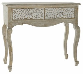 Console DKD Home Decor Бял Многоцветен Дървен Дърво манго 92 x 42 x 81 cm