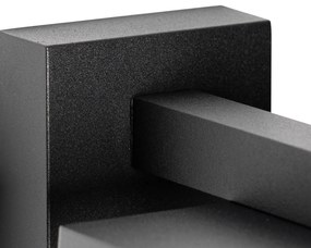 Умен външен стенен фенер черен IP44 вкл. Wifi ST64 - Charlois