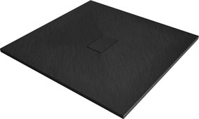 Mexen Hugo квадратен душ поднос SMC 100 x 100 см, черен - 42701010