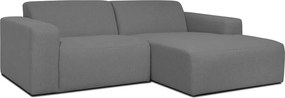 Сив ъглов диван (десен ъгъл) Roxy - Scandic