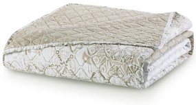 Бежова двустранна покривка за легло от микрофибър , 240 x 260 cm Alhambra - DecoKing