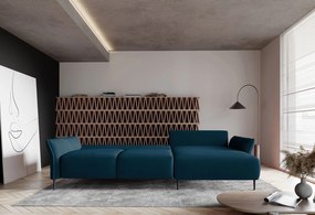 Ъглов диван Джозефин-петрол-десен