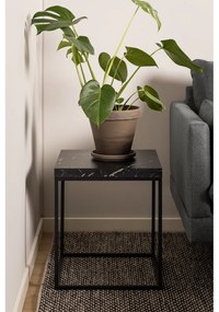 Странична масичка с плот от имитация на мрамор 40x40 cm Barossa – Actona