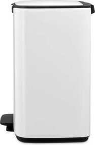 Кош за боклук Brabantia Bo Pedal 1010119, 12 л, Леко затваряне, Противоплъзгаща основа, Бял