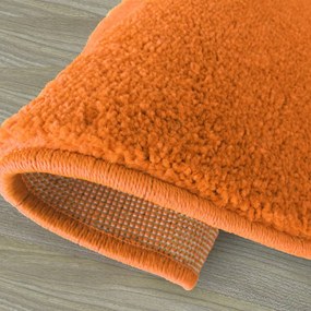 Кръгъл оранжев килим Ширина: 120 см Дължина: 120 см