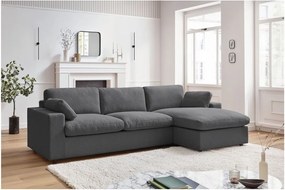 Тъмносив ъглов диван Belair – Bobochic Paris