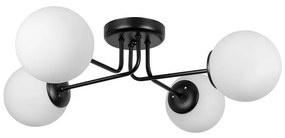 Плафон ЛЕО, черен/бял, 4xE27