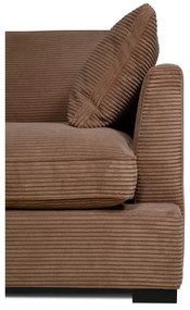 Светлокафяв диван от рипсено кадифе 266 cm Mobby – Scandic